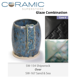 Shipwreck SW154 Over Sand & Sea SW167 Stoneware Combination